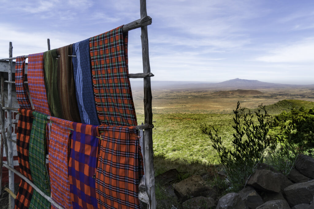 vecteezy handmade crafts hang on a rack near the great rift valley in 20823538